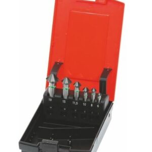 Juego de avellanadores cónicos HOLEX Pro Steel n.º 150182 con caja 90°, TiAlN, Cantidad de avellanadores: 6