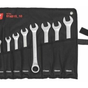 Juego de llave de boca/llave estrella de carraca en bolsa, Cantidad de llaves: 10