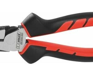 Alicate universal para trabajos pesados, pulido, con cubiertas de 2 componentes en los mangos, Longitud total: 180mm