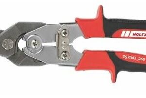 Cizalla para contornear chapa con mango de 2 componentes, cortante por la izquierda, Longitud total: 260mm